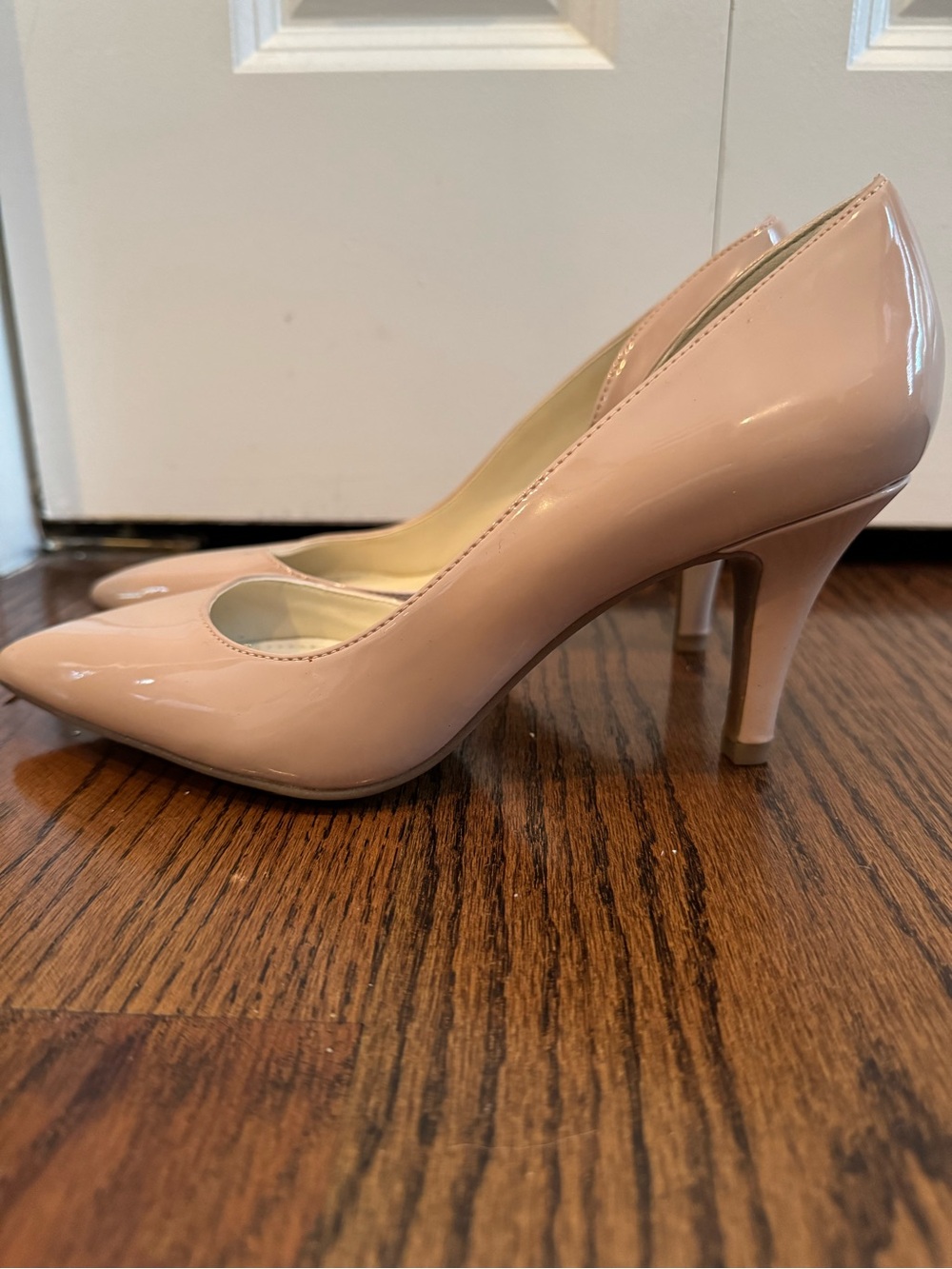 Anne Klein Nude Patent Pointed Toe Pumps | Never Worn | Size 6M
